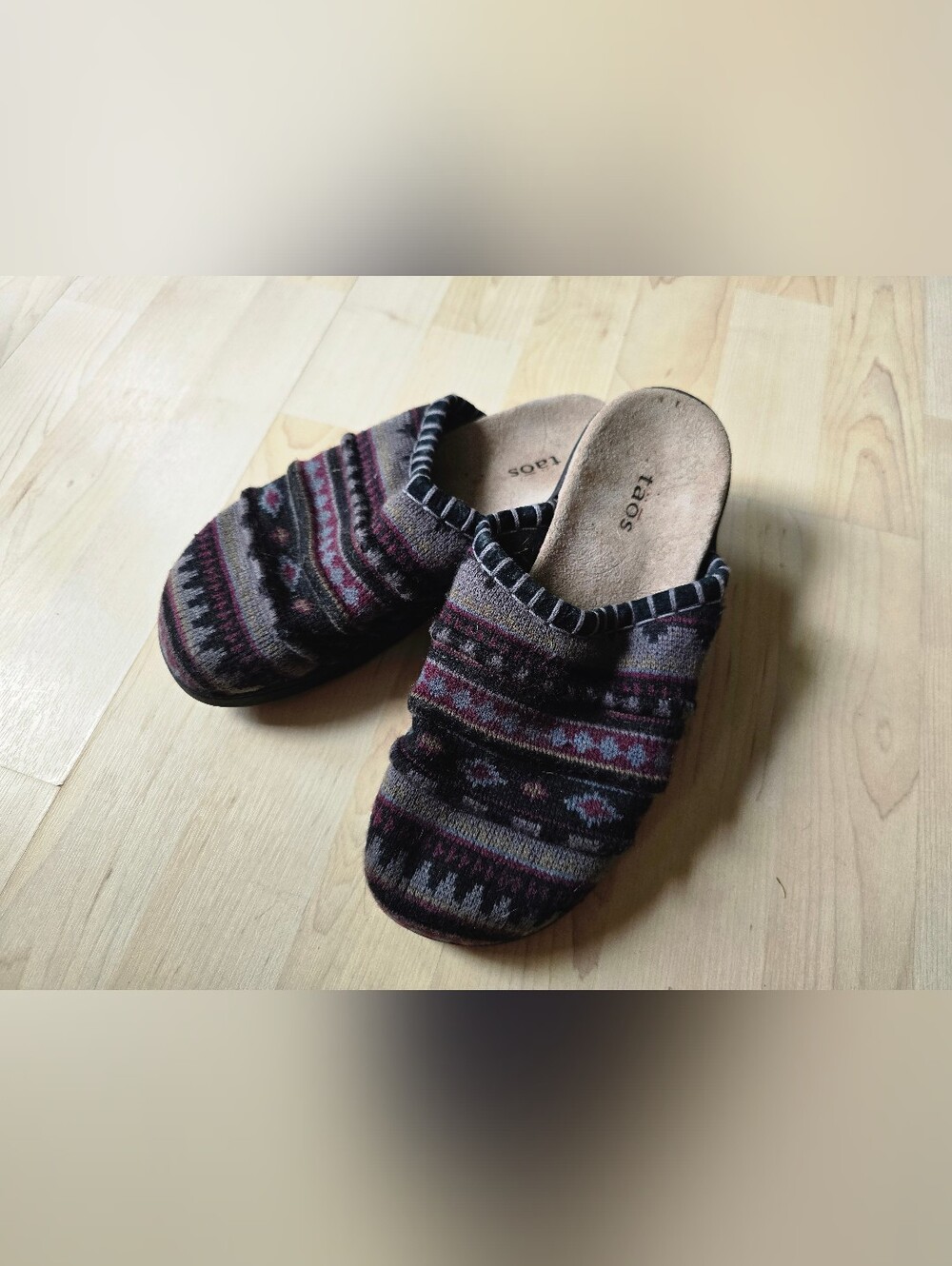 Taos Tabitha Harvest Knit Clogs Size 8